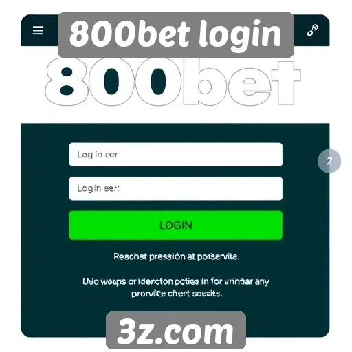 Acesso ao 800bet login para novos usuários